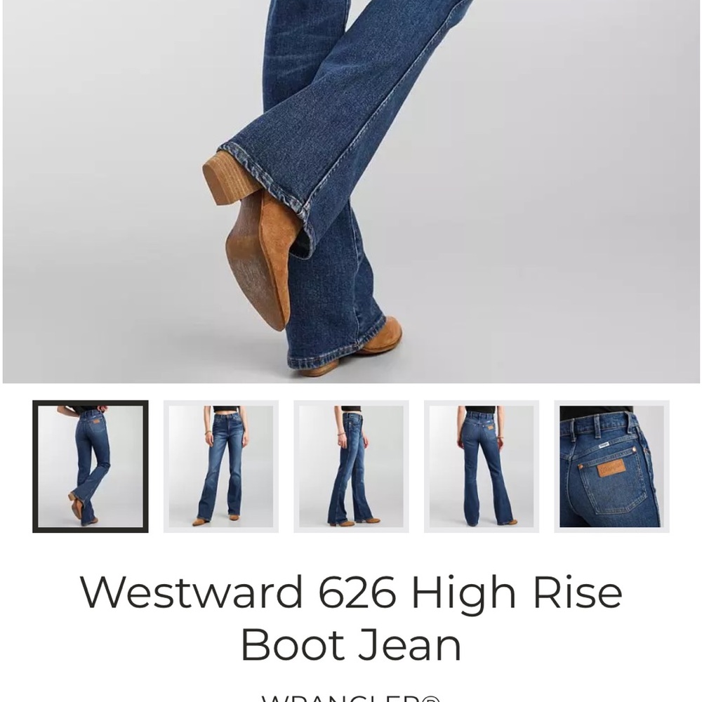 Wrangler Women's Dark Blue Bootcut Jeans